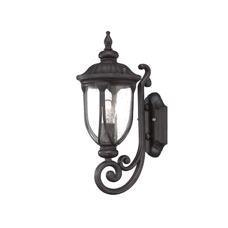 Estallar 16.5 x 6.75 x 9 in. Laurens 1-Light Black Coral Wall Light ES3091283